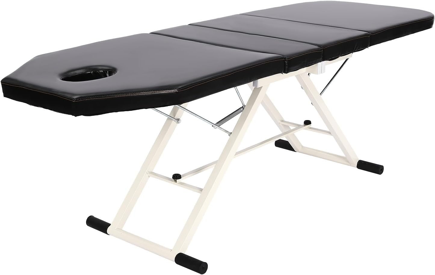 Portable 3-Section Massage Table Adjustable Therapy Bed With Face Cradle
