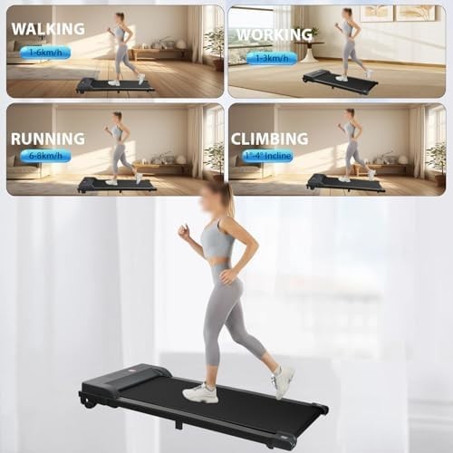 Under Desk Treadmill – Incline, App & Remote Control, 4-in-1 Fitness Pad