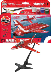 Red Arrows Model Plane Kit with Acrylic Paints, Brushes & Decals - Kids 8+