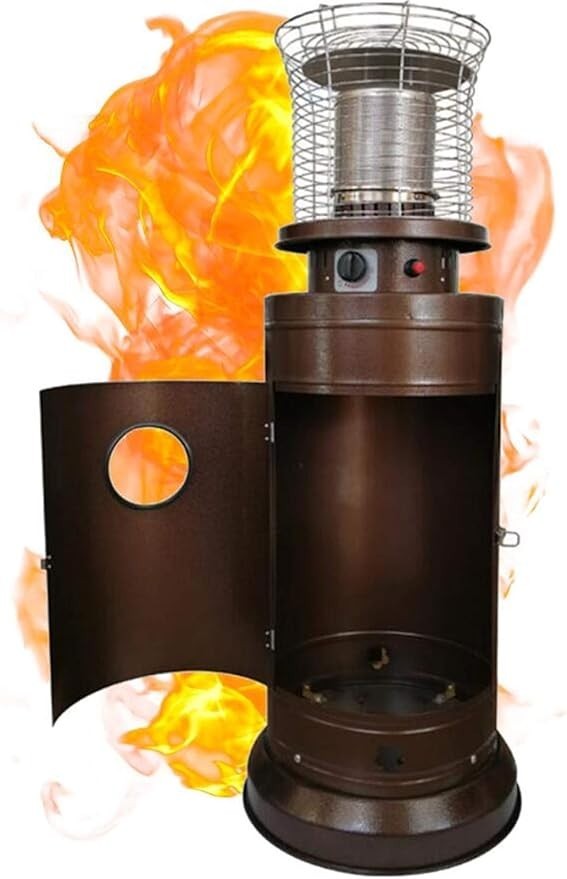Outdoor Patio Heater 11kW Stainless Steel Gas Infrared Heat Lamp Portable