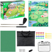 Golf Chipping Practice Mat Game Set Swing Trainer Kit