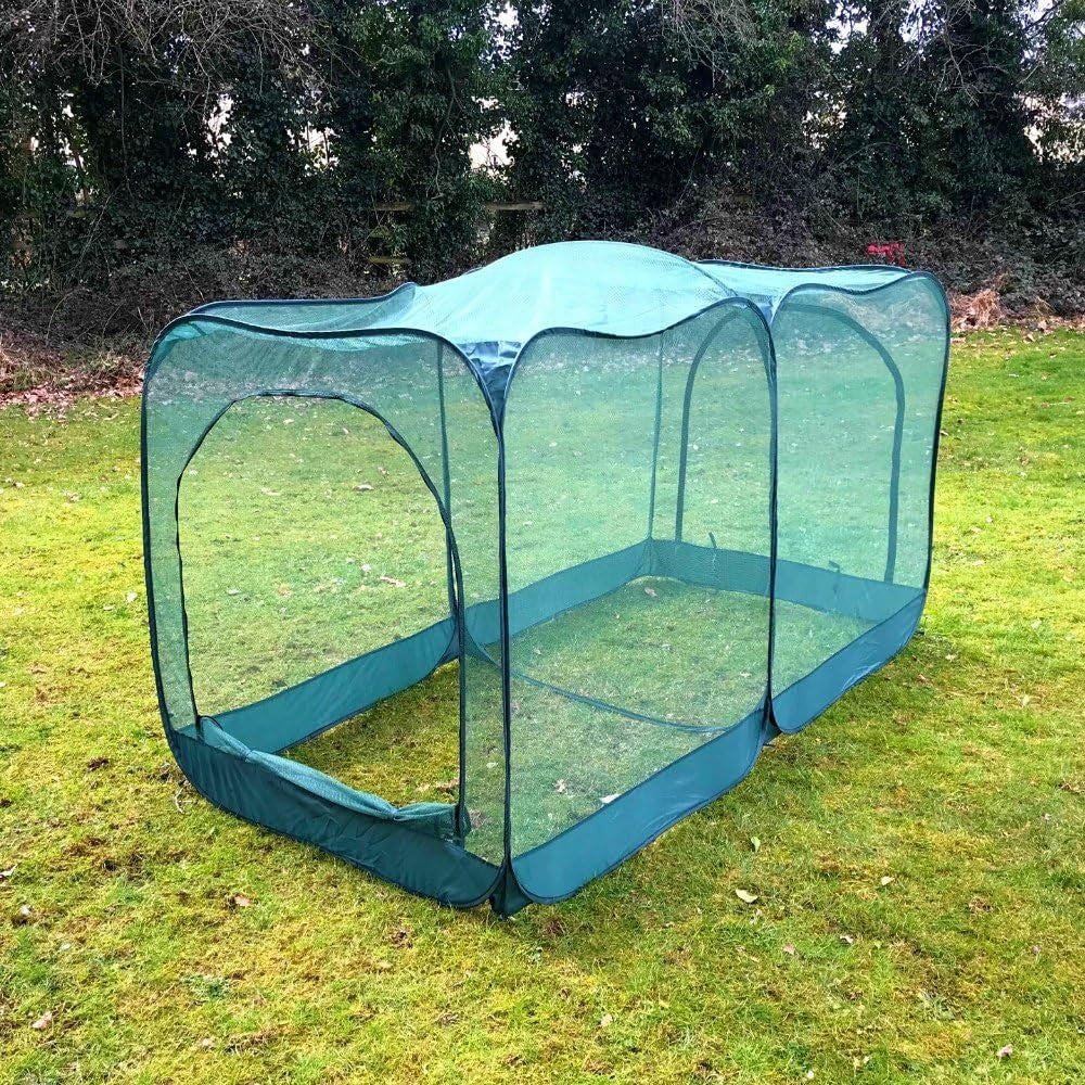 Pop Up Giant Chicken Run 2.5x1.25x1.35m Bird Flu Secure Cage