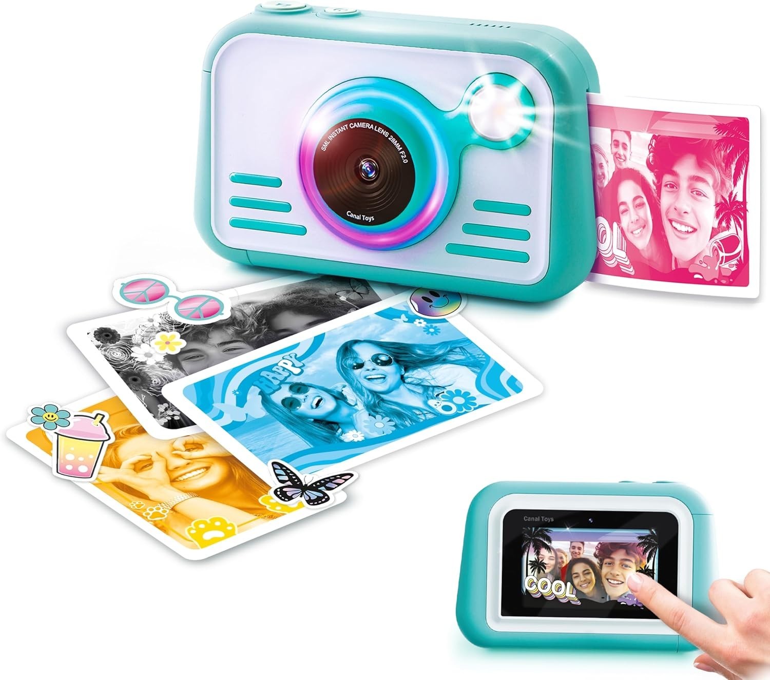 Kids Instant Print Camera 32MP Touchscreen Selfie Camera 100 Photos