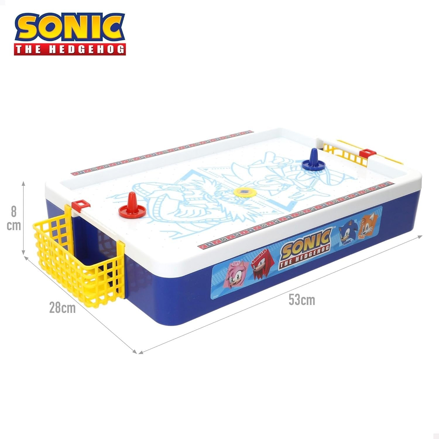 Electronic Tabletop Air Hockey Game Kids Arcade Style Floating Puck