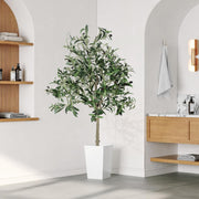 5ft Artificial Olive Tree Indoor Faux Plant Tall Realistic Leaves Home Decor