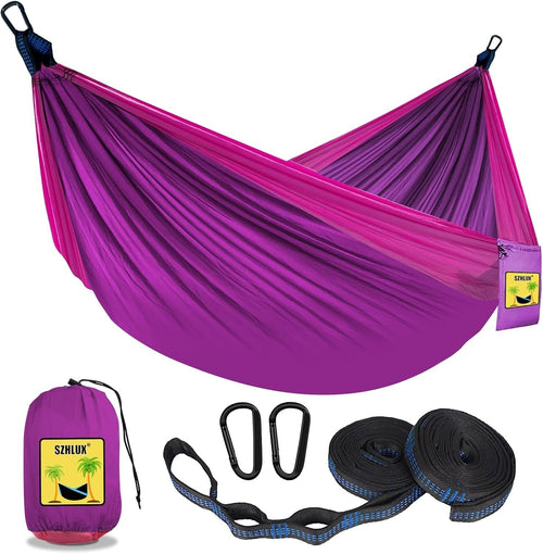 290x140CM Camping Hammock with Mosquito Net & Sunshade | 250KG Load
