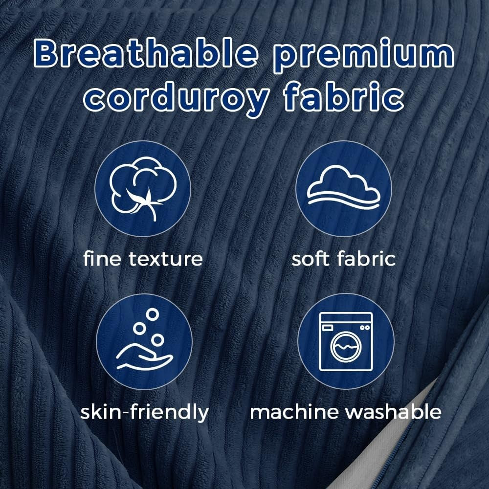 Convertible Bean Bag Chair to Bed Plush Sofa Lounger Soft Removable Cover