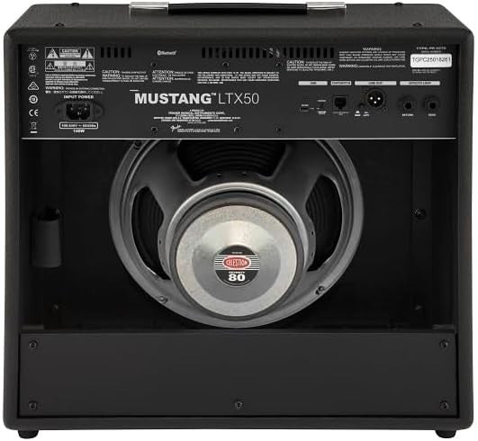 Mustang LTX50 Guitar Combo Amp 50W 50 Amps 100 Presets USB