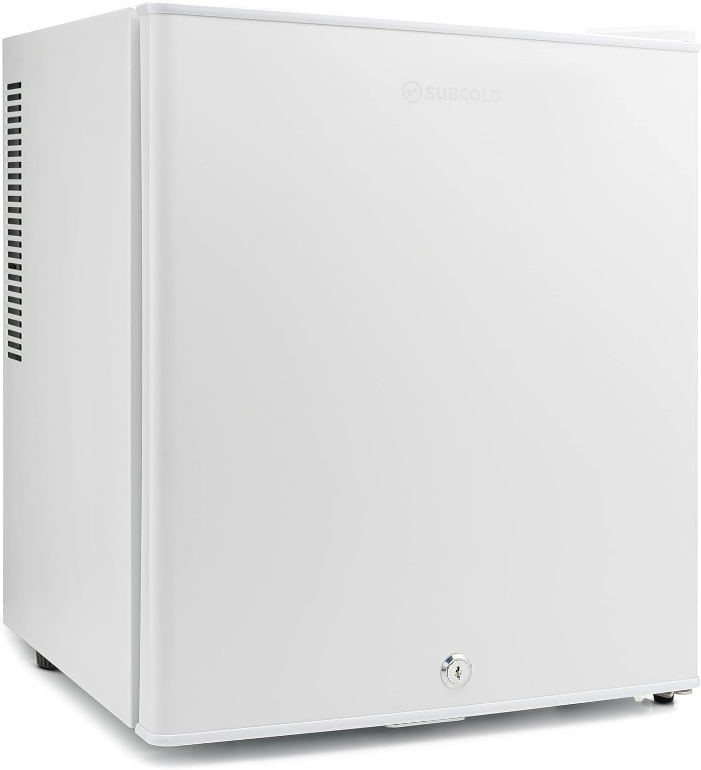 Mini Fridge 30L Compact Table Top Frost-Free LED Lockable White