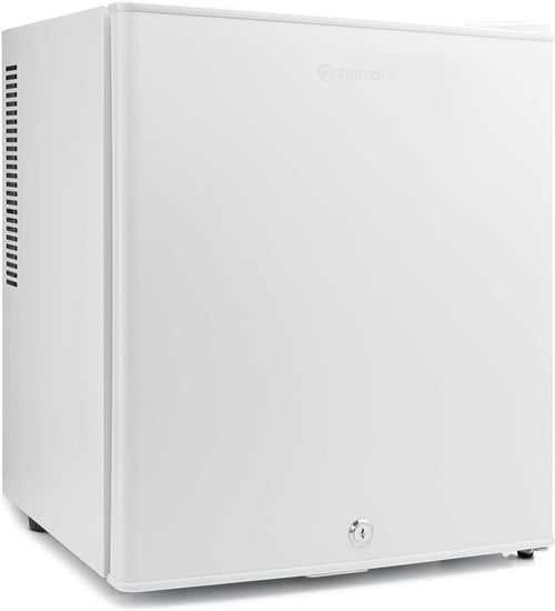 Mini Fridge 30L Compact Table Top Frost-Free LED Lockable White