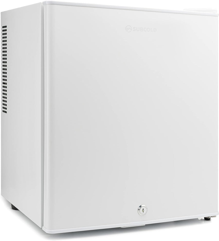 Mini Fridge 30L Compact Table Top Frost-Free LED Lockable White