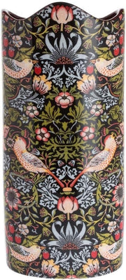 William Morris Style Porcelain Vase Strawberry Thief Floral Decor 20cm