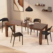Extendable Canaletto Dining Table 8 Seater Wood Modern SpaceSaving 120-200cm