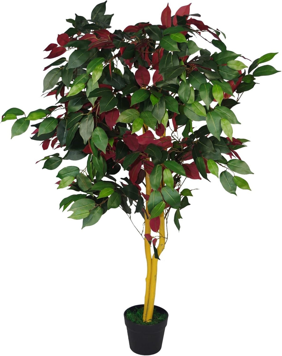 120cm Artificial Red Green Capensia Tree Mixed Materials Indoor Plant Pot Decor