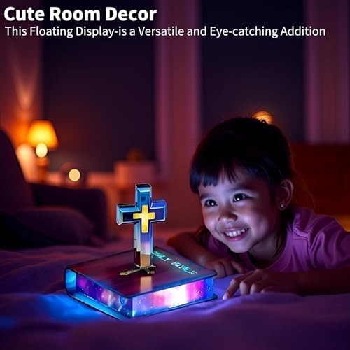 Magnetic Levitating Cross Lamp Floating 360° LED Touch-Control Night Light