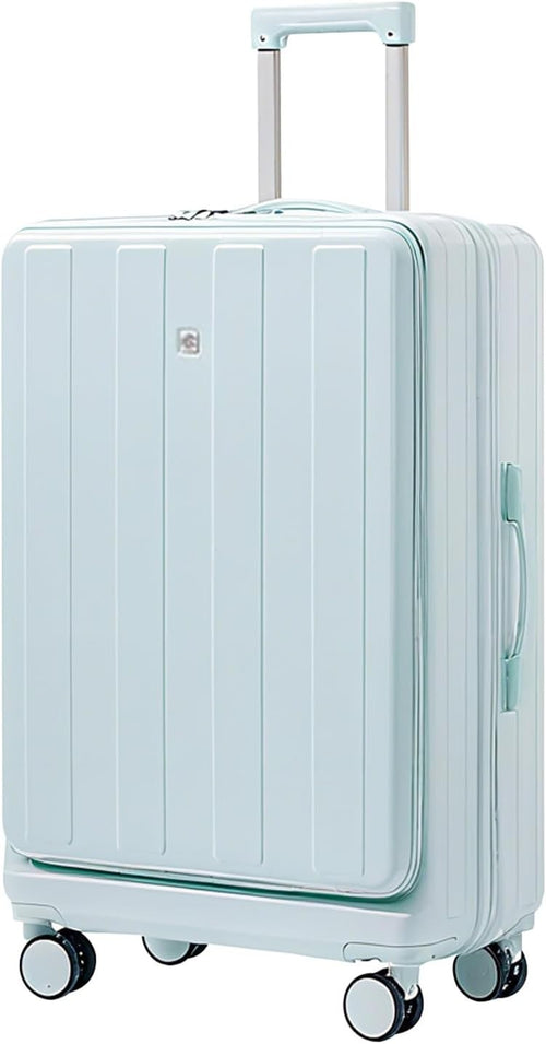 Ultramarine 20” Cabin Hard Shell Suitcase USB Port Spinner Wheels
