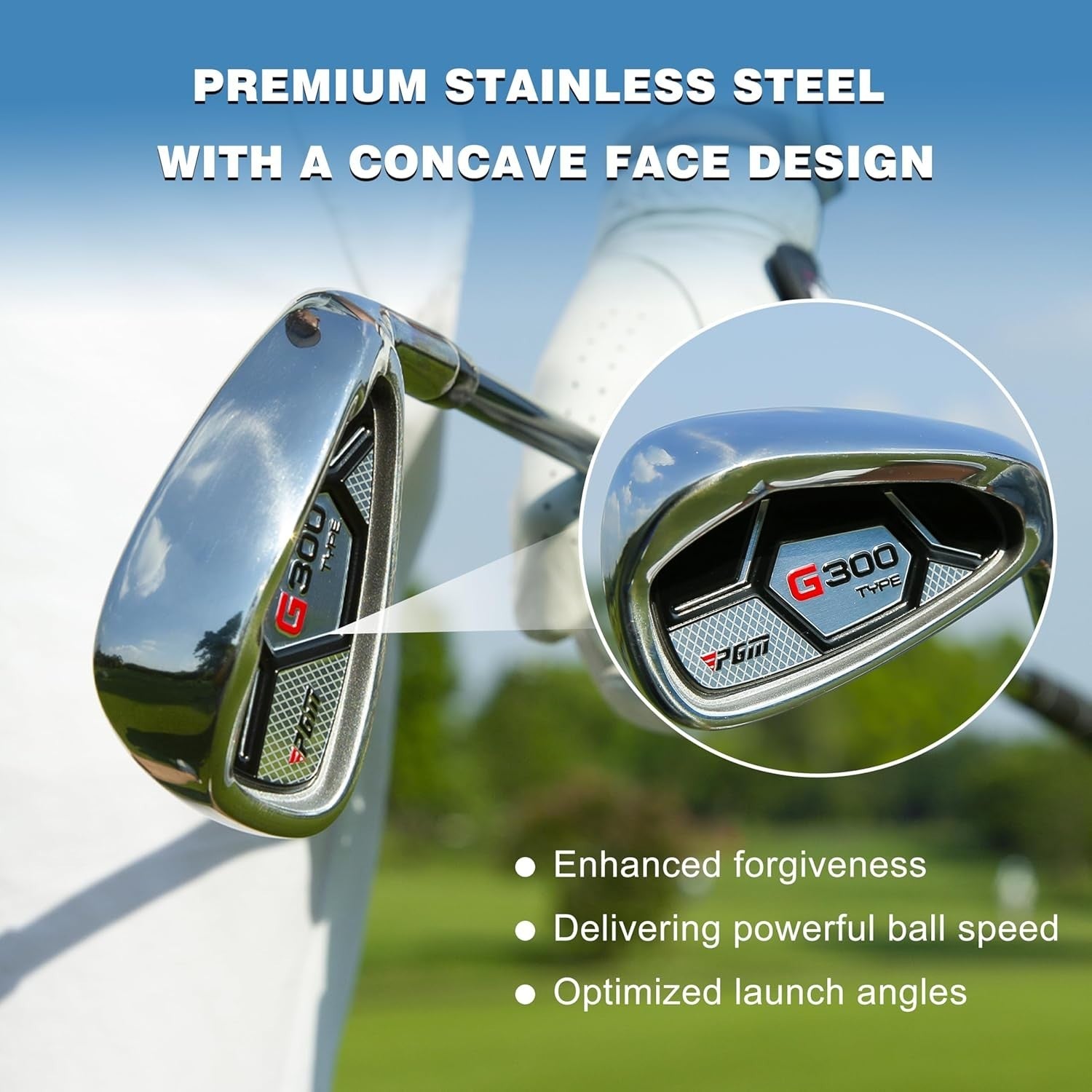 Mens Right Hand Golf Iron Set 5–9 PW SW Forgiving Graphite Easy Launch