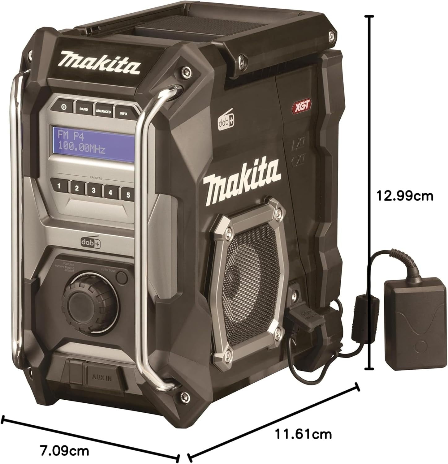 DAB/DAB+ Job Site Radio 12V–40V Li-Ion Stereo Worksite FM