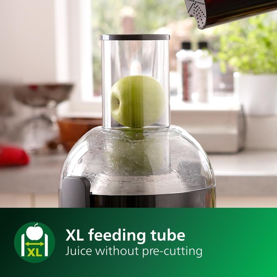 800W Juicer 2L Capacity XL Feed Tube Quick Clean Drip Stop Compact