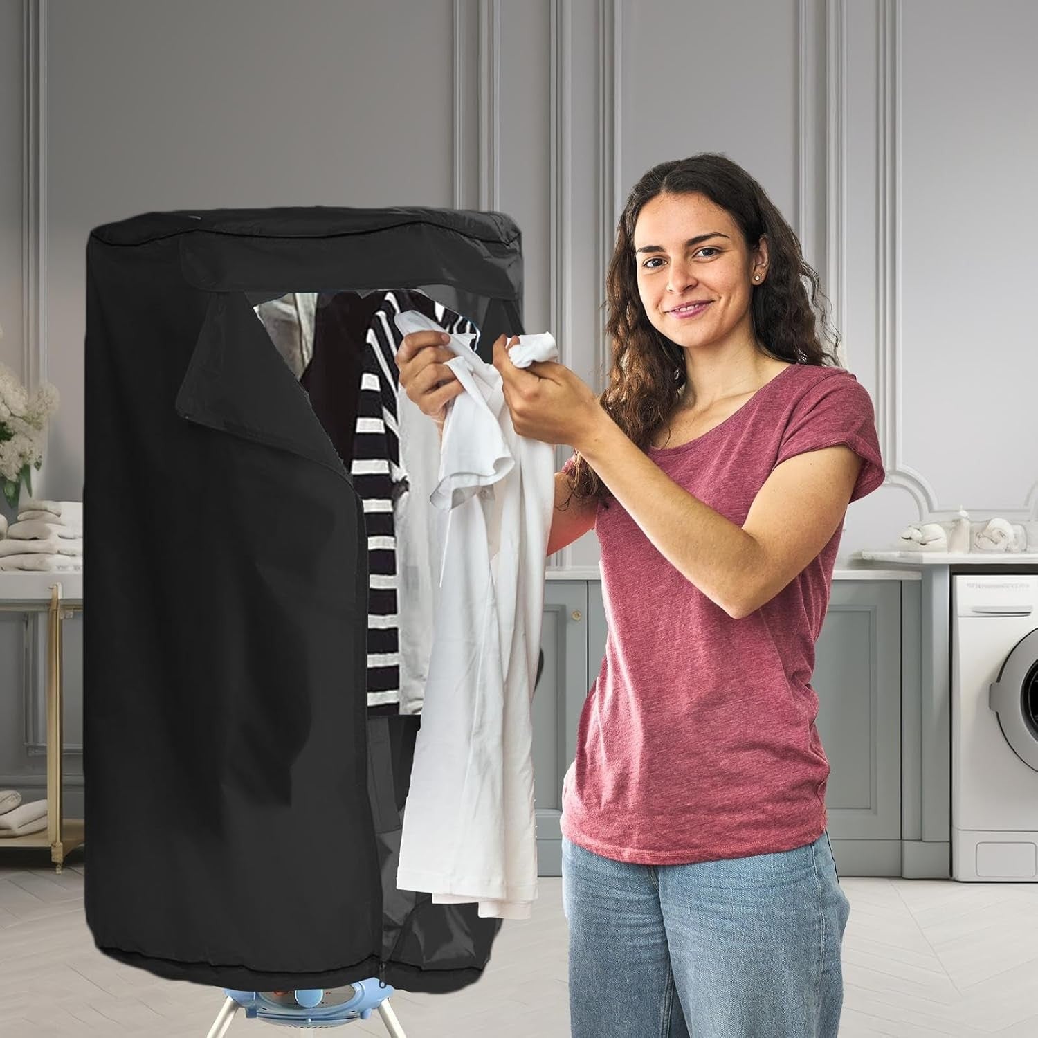 Portable Electric Clothes Dryer 15kg Efficient Indoor Drying Rack