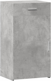 Moisture Resistant Sideboard Cabinet with Drawer – Modern Concrete Grey Storage