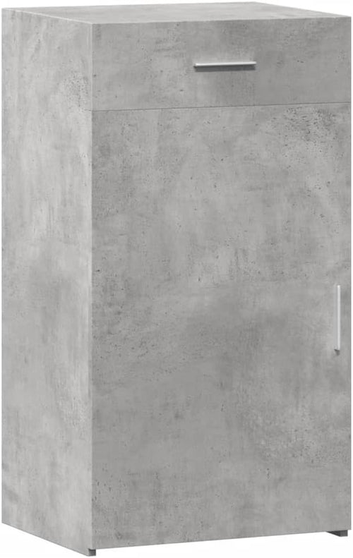 Moisture Resistant Sideboard Cabinet with Drawer – Modern Concrete Grey Storage