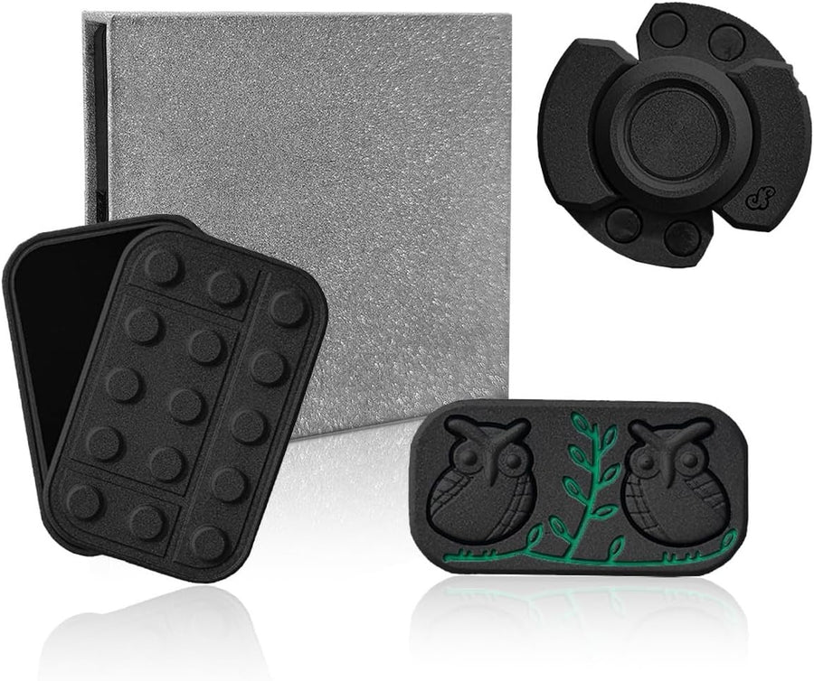 3PCS Metal Fidget Toys Set Magnetic Slider Spinner Stress Relief EDC