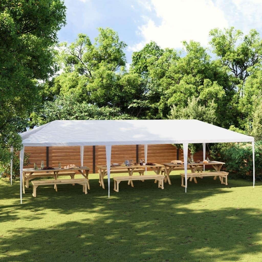 9M Outdoor Garden Party Tent Marquee Gazebo White PE Canopy UV/Waterproof