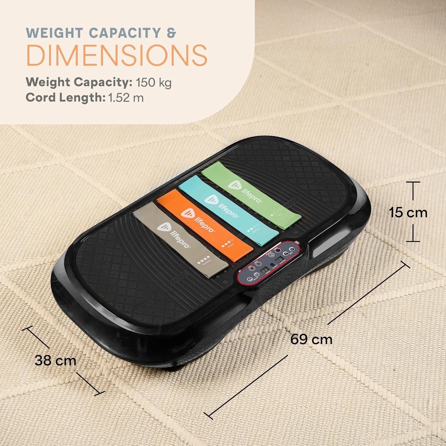 Pro Vibration Plate Exercise Machine 99 Speeds Home Fitness Body Trainer