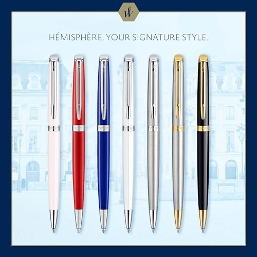 Luxury Rollerball Pen – Stainless Steel Chrome Trim, Fine Black Ink, Refillable