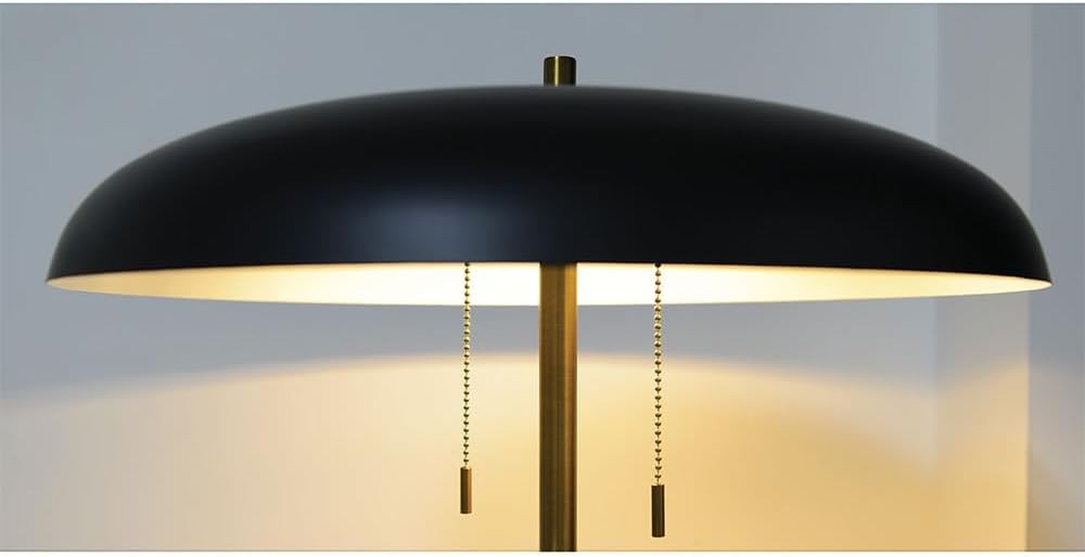 Modern Black Metal Floor Lamp Slim Standing Light Minimalist Living Room
