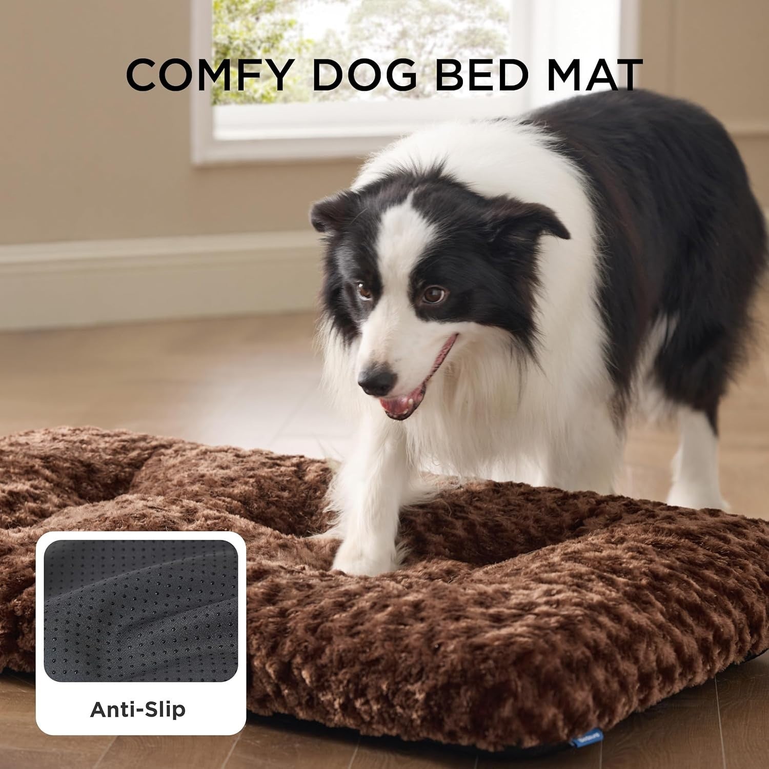 XL Dog Crate Mattress 119x74x9cm Washable Plush Non Slip