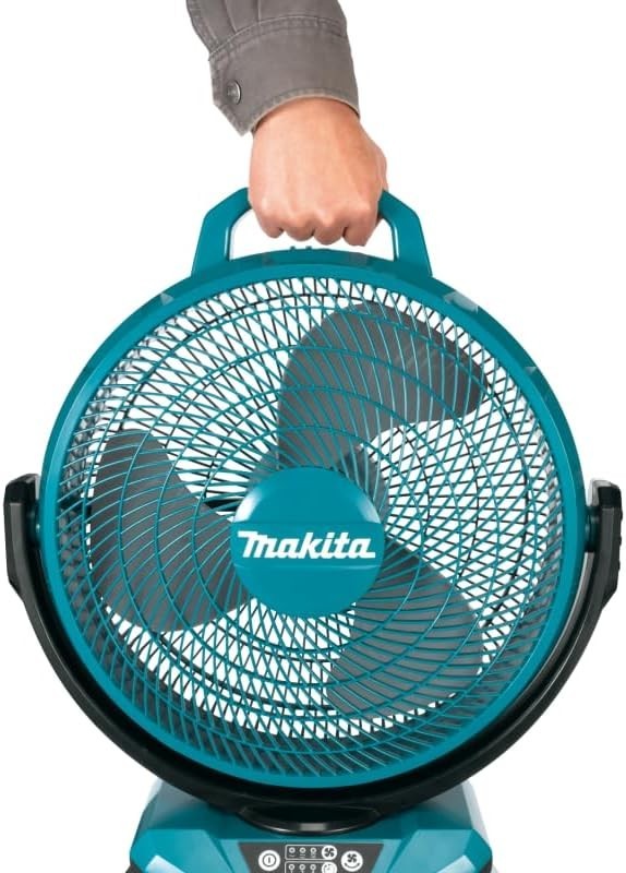 40V Max Portable Jobsite Fan – 3-Speed AC/DC Adjustable Tilt Heavy Duty Blue