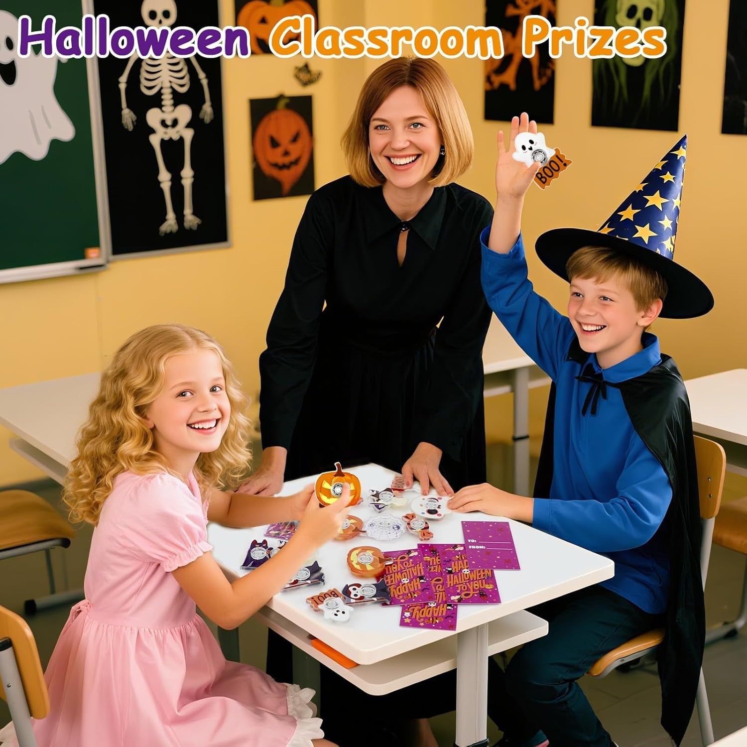 24pcs Halloween Fidget Spinners Bulk Party Favors Classroom Prizes