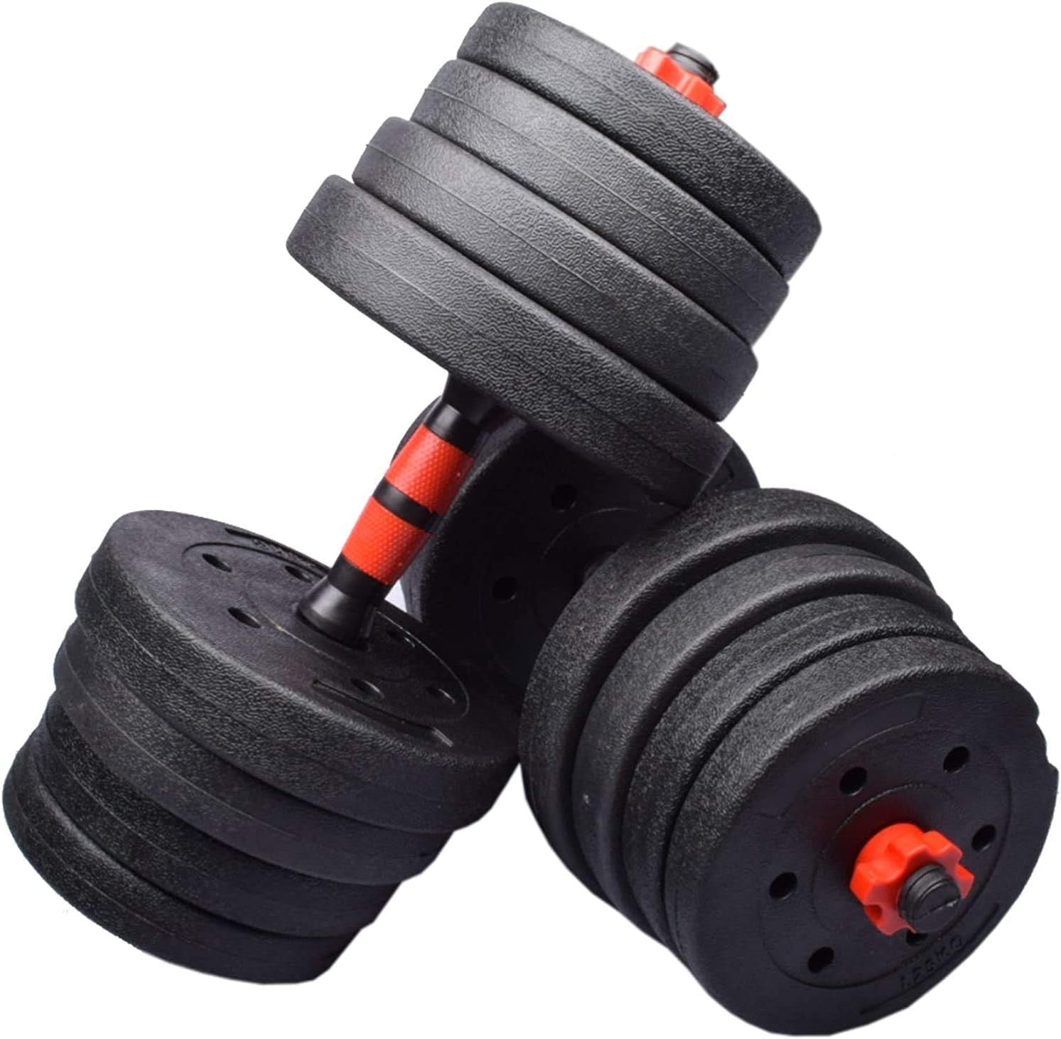 Adjustable Dumbbell Barbell Set 20–40kg Free Weights Home Strength Gym