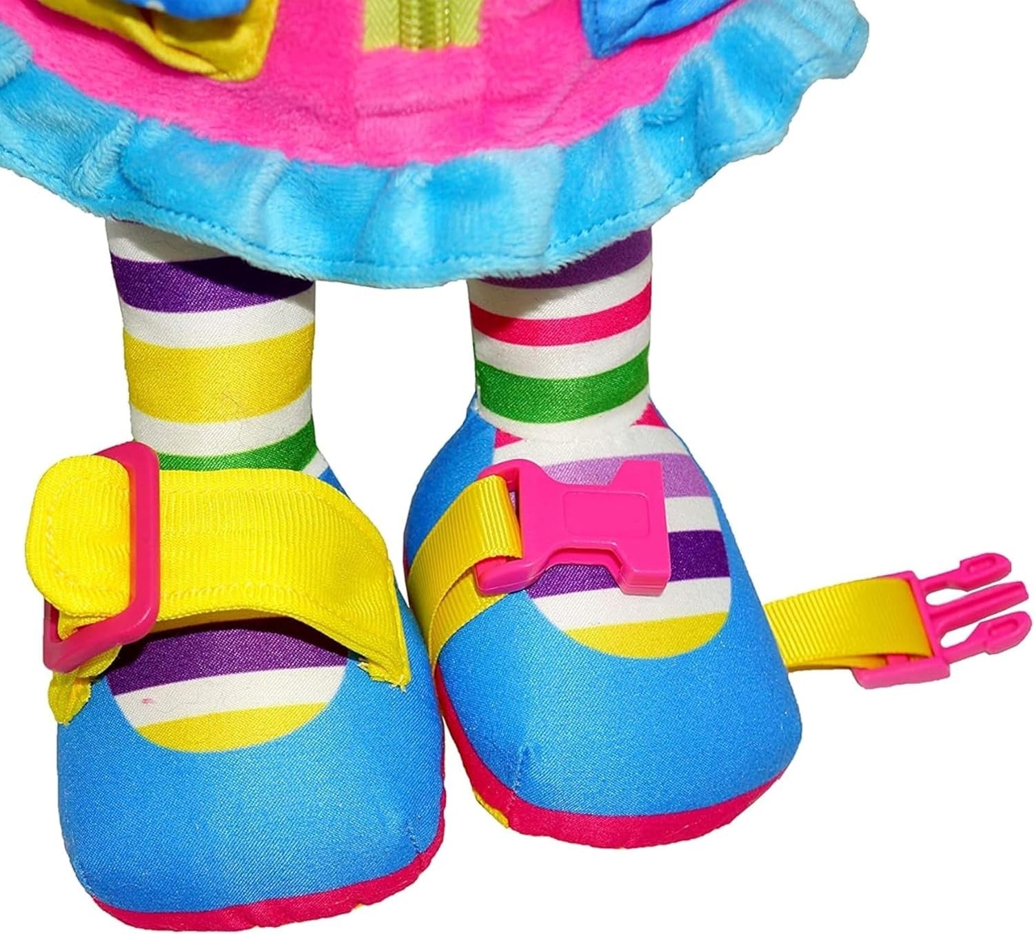 15.5” Montessori Dressing Plush Doll Toddler Learning Buckles Toy