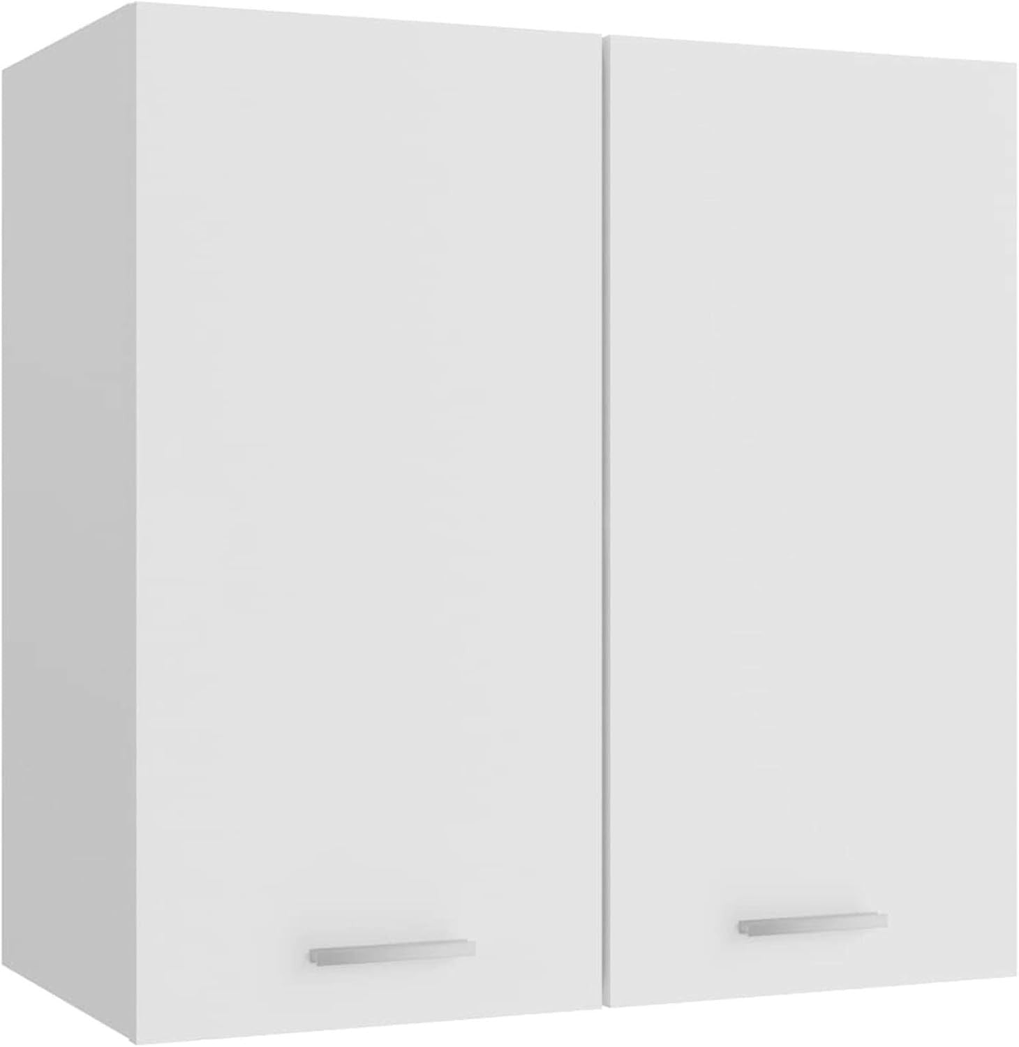 Wall Mounted Kitchen Cabinet White Cupboard Storage 60x31x60cm Shelves