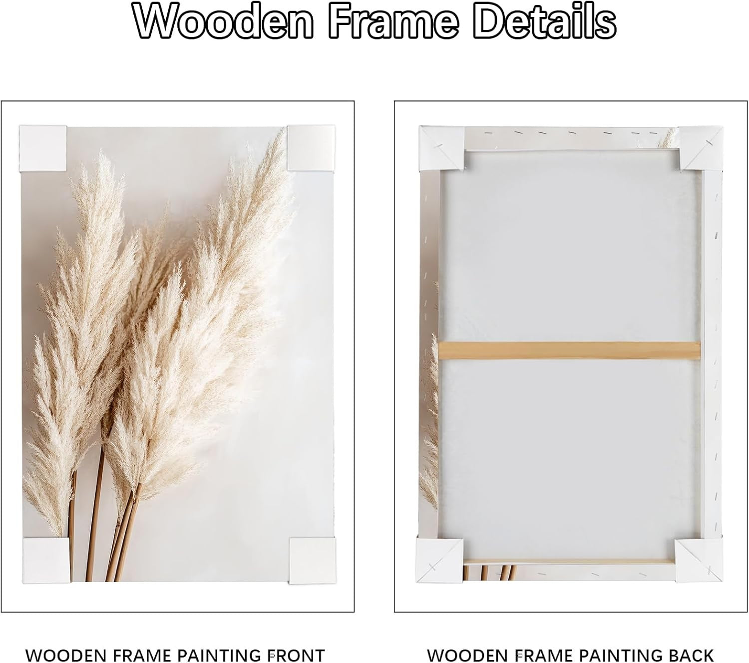 Boho 6‑Piece Wooden Framed Canvas Wall Art Set 20x30cm Botanical
