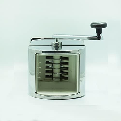 Stainless Steel Ice Crusher Manual Snow Cone Slush Maker Hand Crank