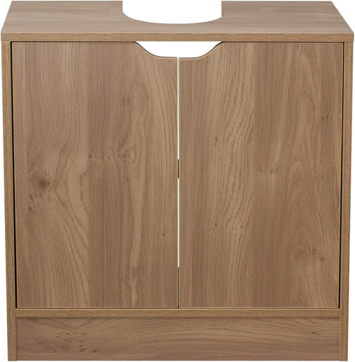 Oak Bathroom Sink Cabinet Unit Under Basin Cupboard Storage Furniture