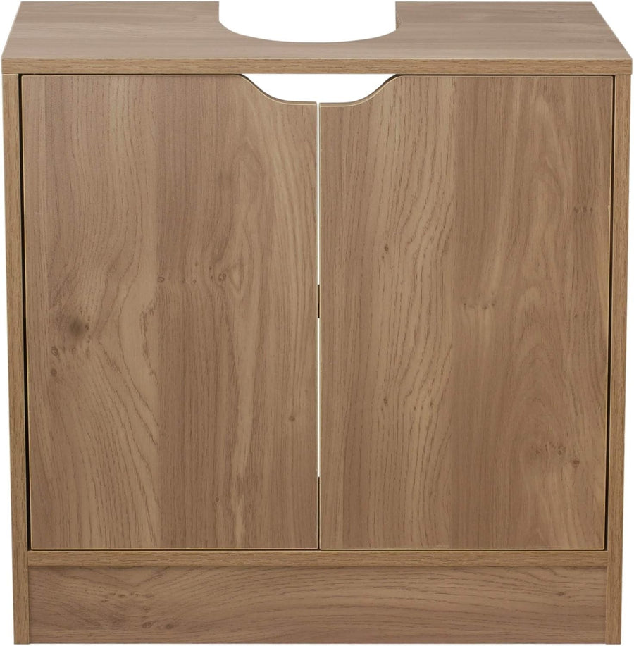 Oak Bathroom Sink Cabinet Unit Under Basin Cupboard Storage Furniture