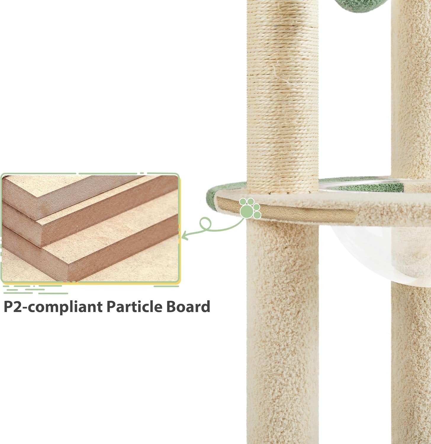 90cm Cat Tree Tower with Perches Scratching Posts Indoor Cat Condo