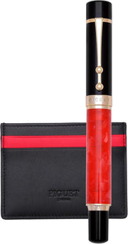 Luxury fountain Pen Rouge Set Medium Nib Smooth Writing Gift Set