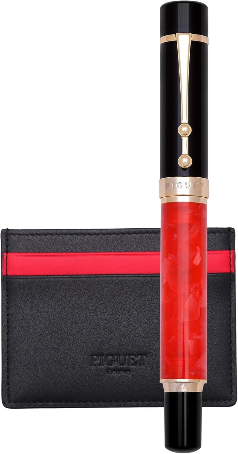 Luxury fountain Pen Rouge Set Medium Nib Smooth Writing Gift Set