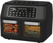 11L Dual Zone Air Fryer With Viewing Windows 10 Presets Smart Finish 2400W