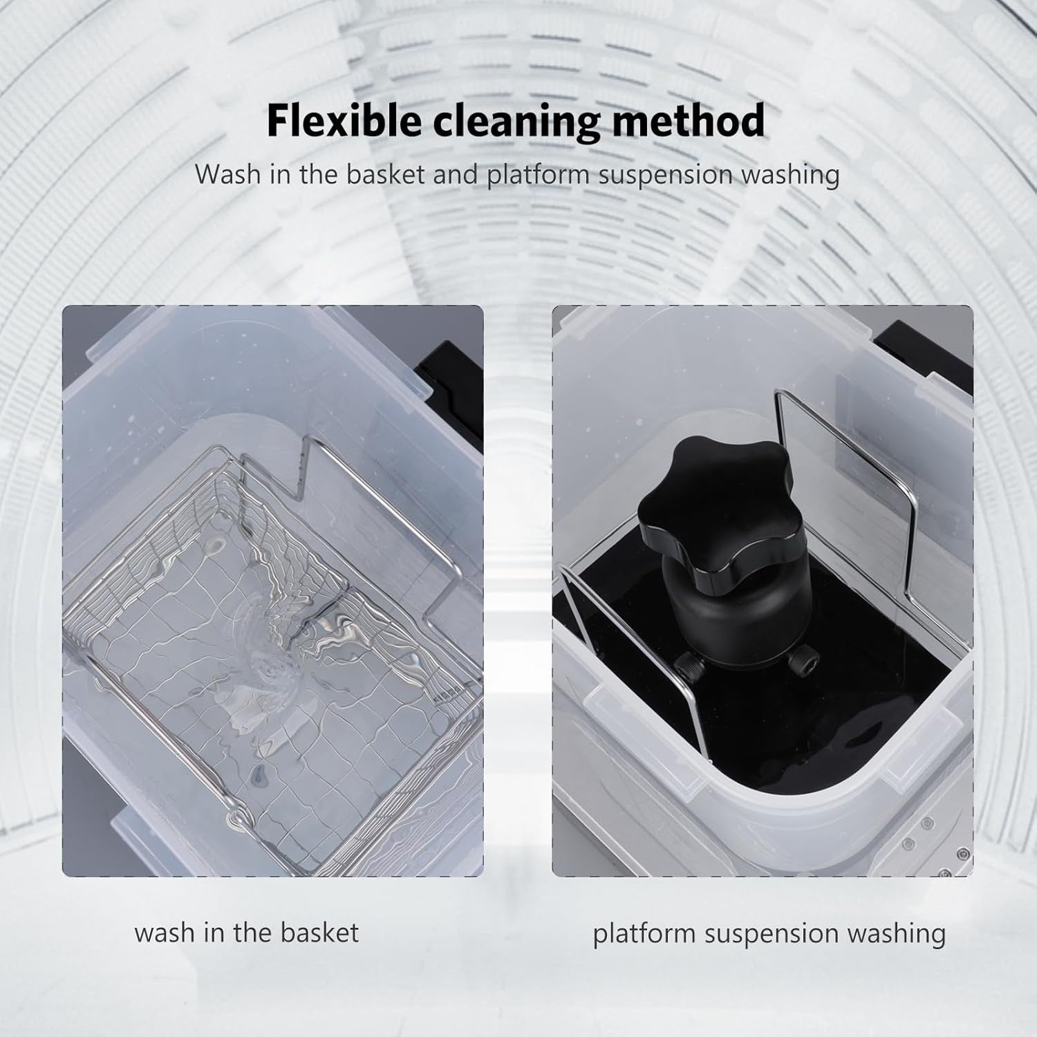 Resin Wash & Cure Machine 2-in-1 Quiet UV 360° Turntable