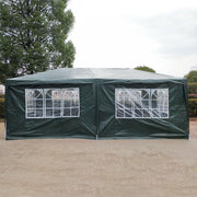 3x6M Green Waterproof Garden Marquee Party Tent Outdoor PE Gazebo Canopy
