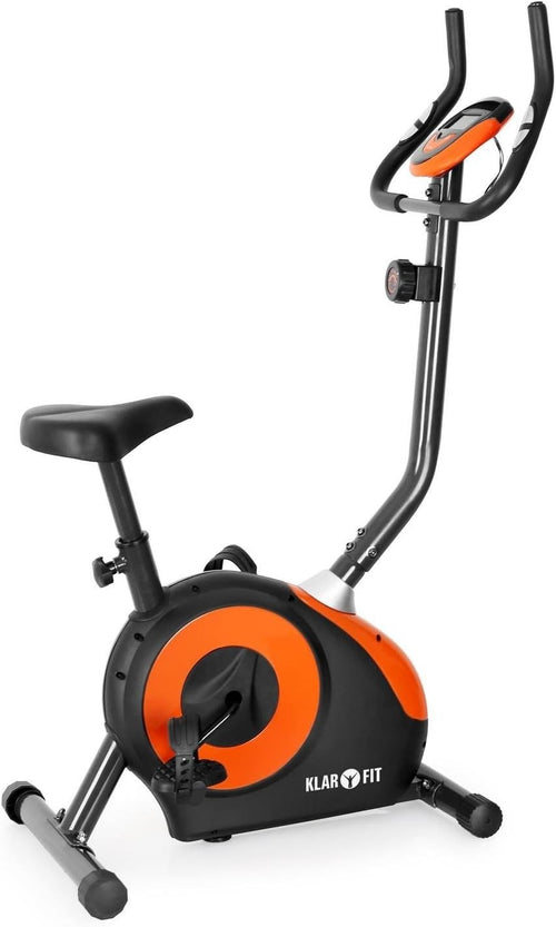 Foldable Magnetic Exercise Bike w/ LCD Monitor, 8 Levels & Pulse Sensors