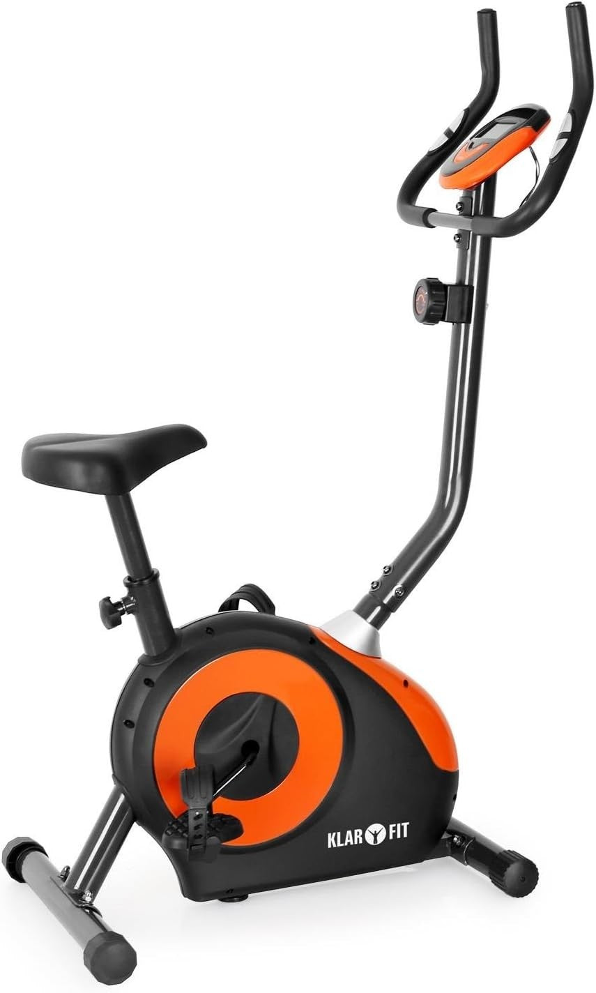 Foldable Magnetic Exercise Bike w/ LCD Monitor, 8 Levels & Pulse Sensors