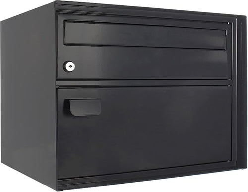 Secure Wall-Mount Parcel Mailbox Steel Lockable Drop Box Weatherproof & Spacious